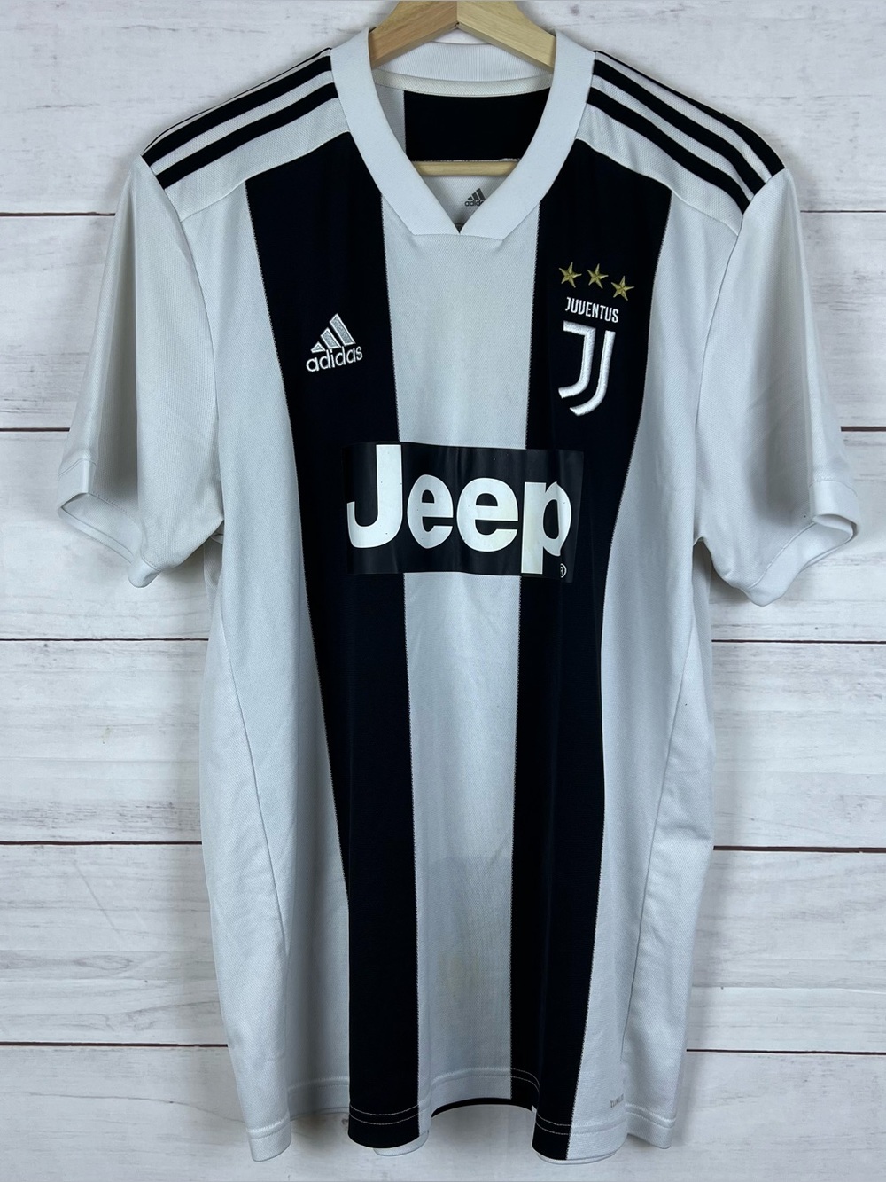 adidas 2018/19 Juventus FC Home Soccer Jersey CF3489 Men's Large Cuadraro